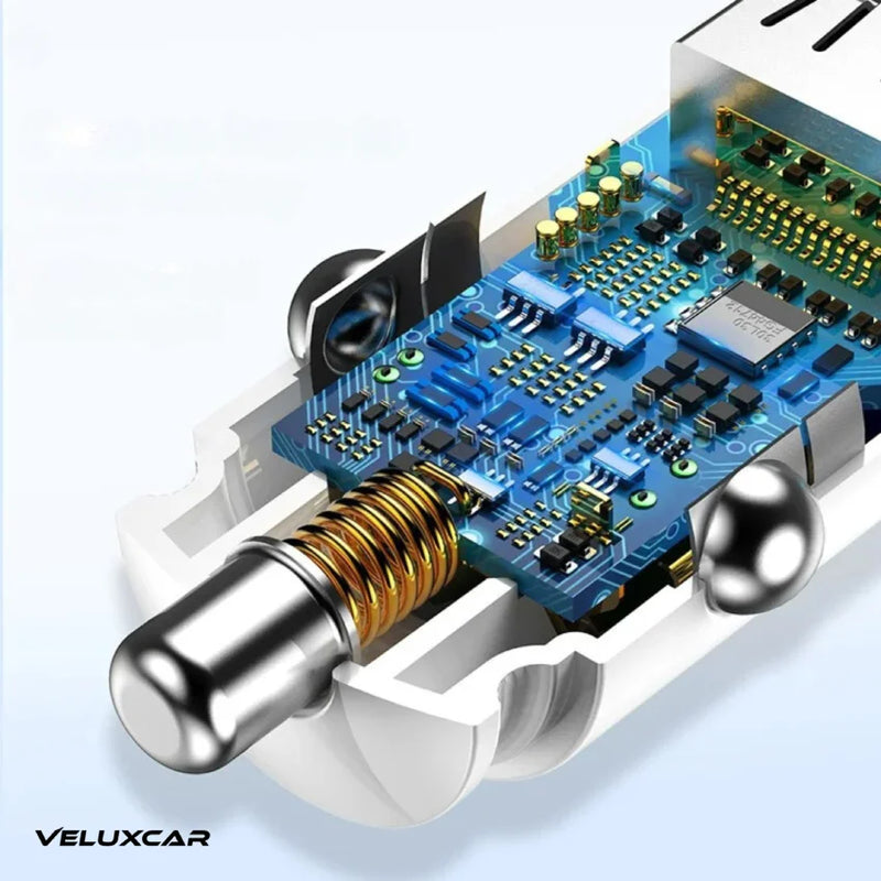 Carregador Veicular 30w com Carregamento Rápido