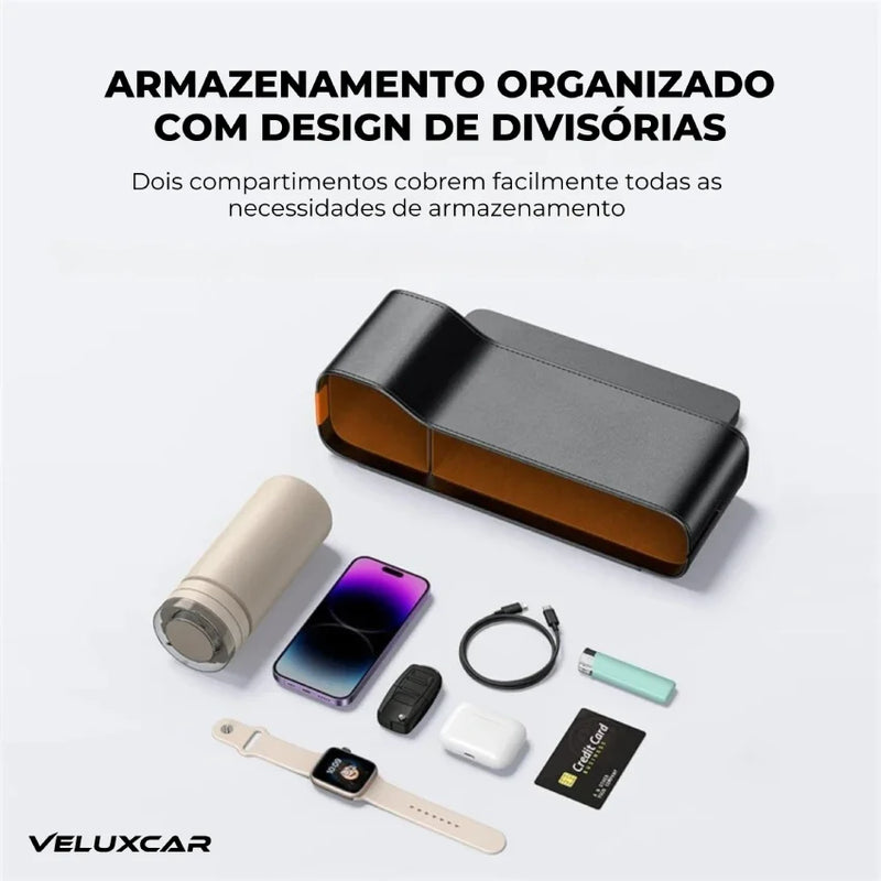 Organizador de Assento Automotivo com Porta-copos